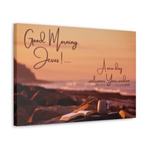Coffee With Christ Wall Canvas