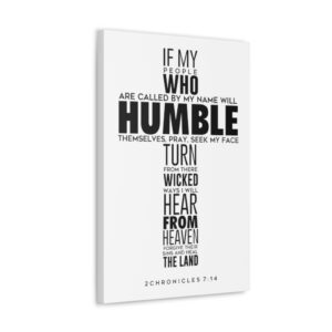 Humble Yourself Bible Verse Wall Canvas