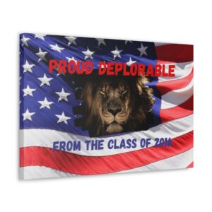 Proud Deplorable Wall Canvas (with image)