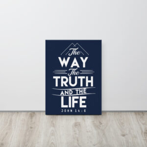 John 14:6 Way Truth Life Wall Canvas